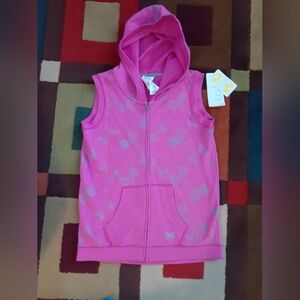 NWT UNDER ARMOUR GIRL'S FULL ZIP SLEEVELESS HOODIE